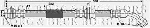 BORG & BECK BBH6587 Гальмівний шланг