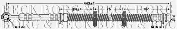 BORG & BECK BBH6667 Гальмівний шланг