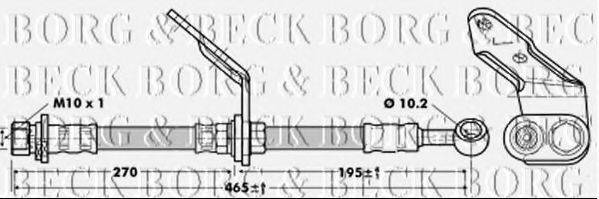 BORG & BECK BBH6742 Гальмівний шланг