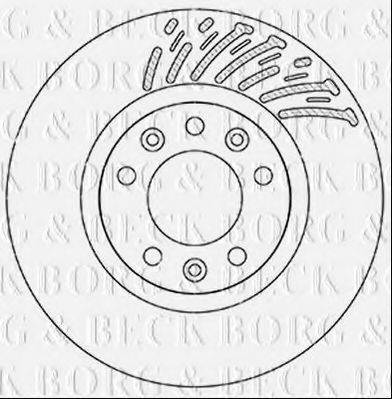 BORG & BECK BBD5360 гальмівний диск