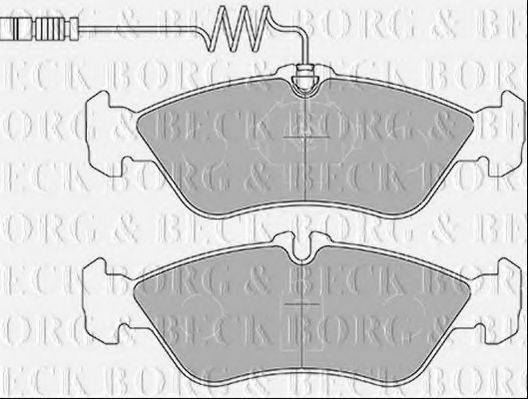 BORG & BECK BBP1445 Комплект гальмівних колодок, дискове гальмо