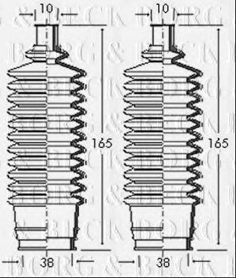 BORG & BECK BSG3042 Пильовик, рульове управління