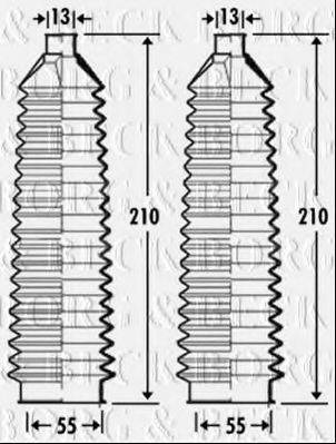 BORG & BECK BSG3295 Пильовик, рульове управління