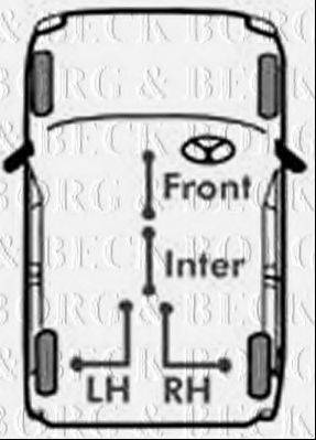 BORG & BECK BKB3119 Трос, стоянкова гальмівна система