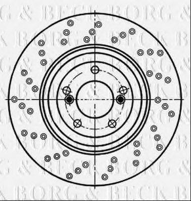 BORG & BECK BBD6058S гальмівний диск