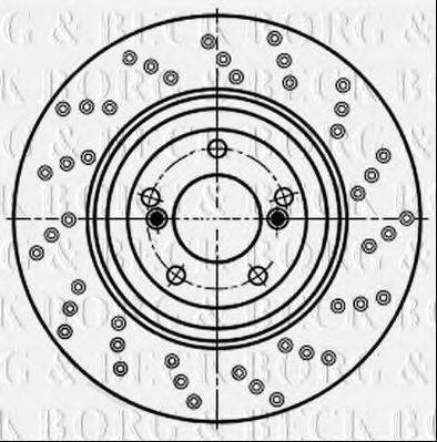 BORG & BECK BBD6059S гальмівний диск