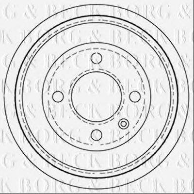 BORG & BECK BBR7256 Гальмівний барабан