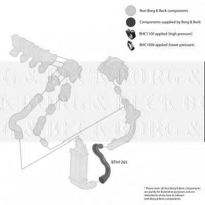 BORG & BECK BTH1265 Трубка повітря, що нагнітається