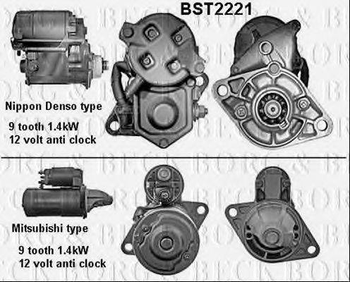 BORG & BECK BST2221 Стартер