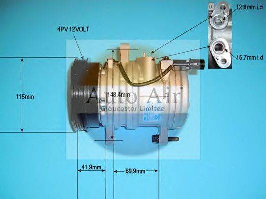 AUTO AIR GLOUCESTER 141049 Компресор, кондиціонер