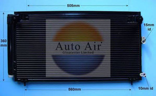 AUTO AIR GLOUCESTER 163935 Конденсатор, кондиціонер