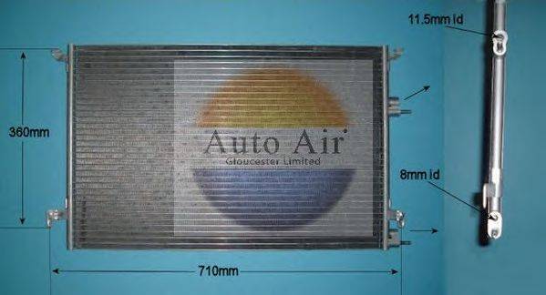 AUTO AIR GLOUCESTER 166020 Конденсатор, кондиціонер