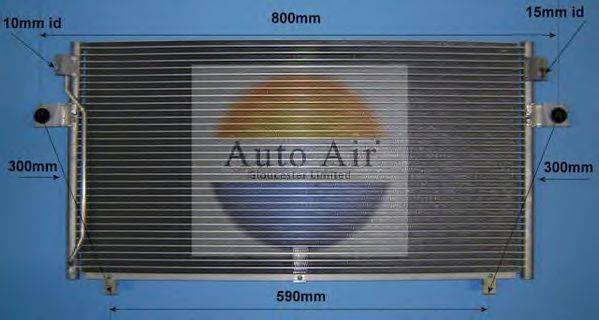 AUTO AIR GLOUCESTER 166207 Конденсатор, кондиціонер