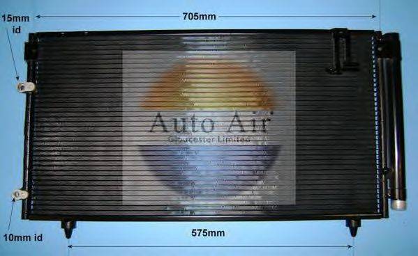 AUTO AIR GLOUCESTER 169401 Конденсатор, кондиціонер