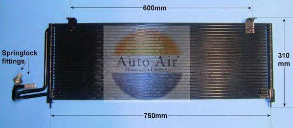 AUTO AIR GLOUCESTER 169699 Конденсатор, кондиціонер