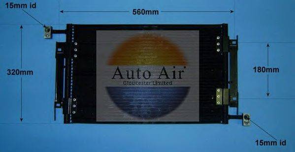 AUTO AIR GLOUCESTER 169782 Конденсатор, кондиціонер