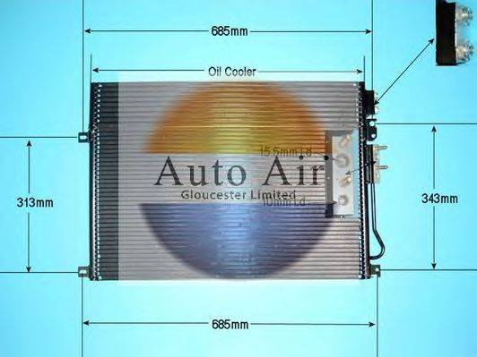 AUTO AIR GLOUCESTER 161353 Конденсатор, кондиціонер