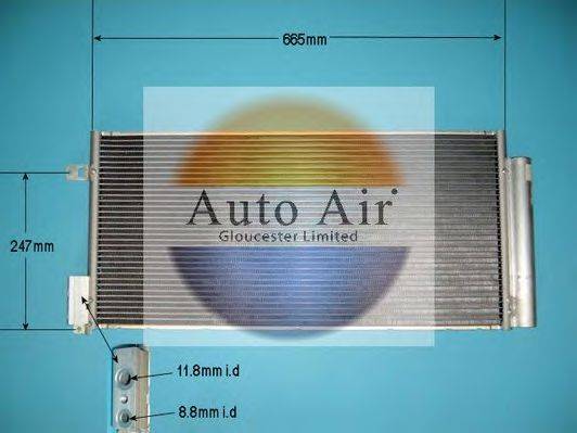 AUTO AIR GLOUCESTER 169800 Конденсатор, кондиціонер