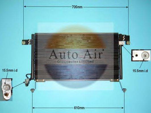 AUTO AIR GLOUCESTER 161001 Конденсатор, кондиціонер