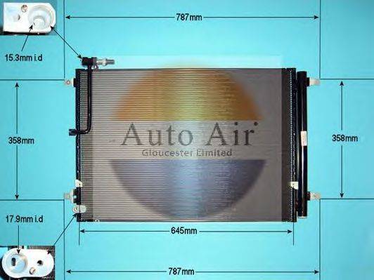 AUTO AIR GLOUCESTER 161989 Конденсатор, кондиціонер