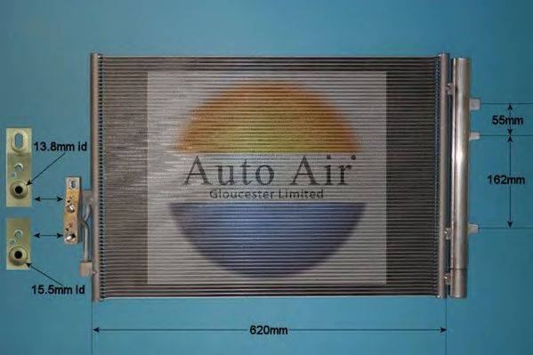 AUTO AIR GLOUCESTER 169665 Конденсатор, кондиціонер