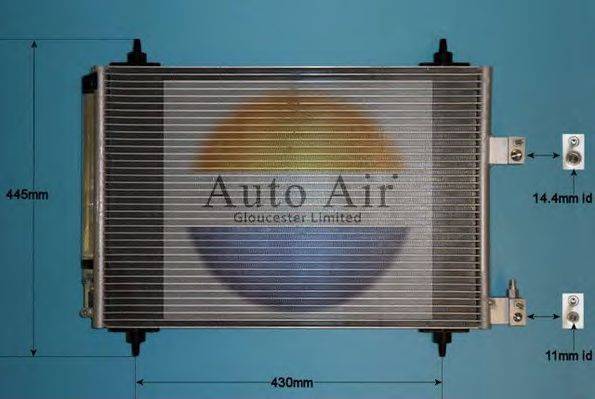 AUTO AIR GLOUCESTER 169749 Конденсатор, кондиціонер