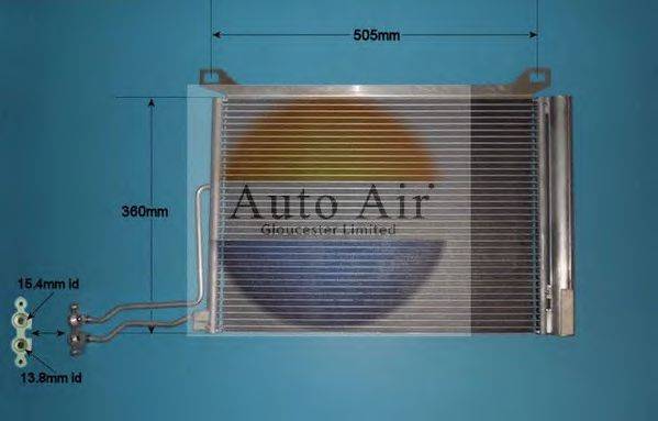 AUTO AIR GLOUCESTER 169915 Конденсатор, кондиціонер