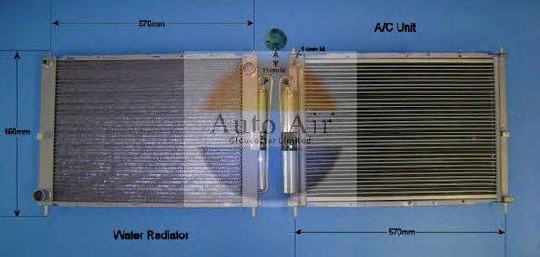 AUTO AIR GLOUCESTER 169951 Конденсатор, кондиціонер