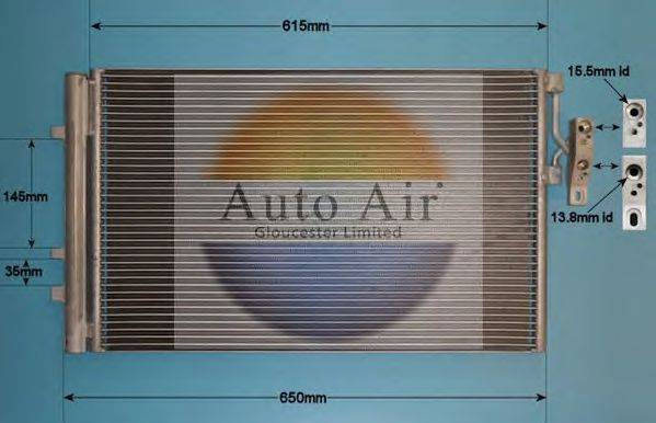 AUTO AIR GLOUCESTER 161987 Конденсатор, кондиціонер