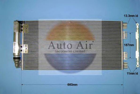 AUTO AIR GLOUCESTER 166588A Конденсатор, кондиціонер