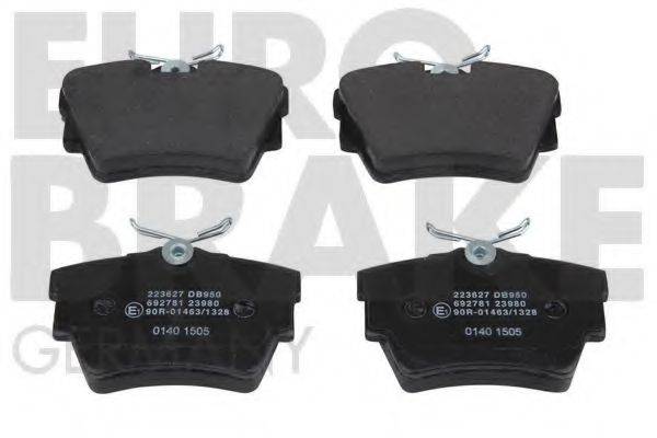 EUROBRAKE 5502223627 Комплект гальмівних колодок, дискове гальмо