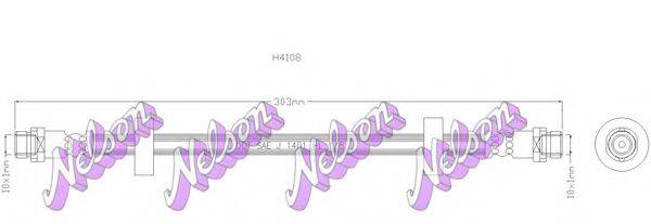 BROVEX-NELSON H4108 Гальмівний шланг