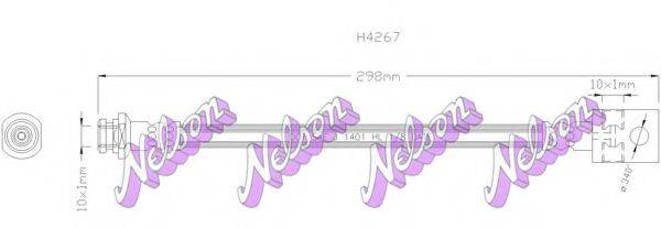 BROVEX-NELSON H4267 Гальмівний шланг