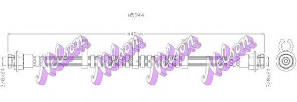 BROVEX-NELSON H5944 Гальмівний шланг