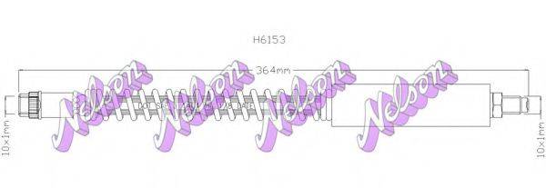 BROVEX-NELSON H6153 Гальмівний шланг