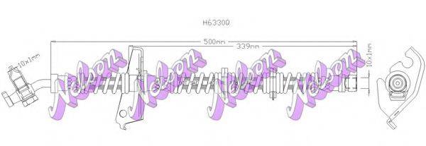 BROVEX-NELSON H6330Q Гальмівний шланг