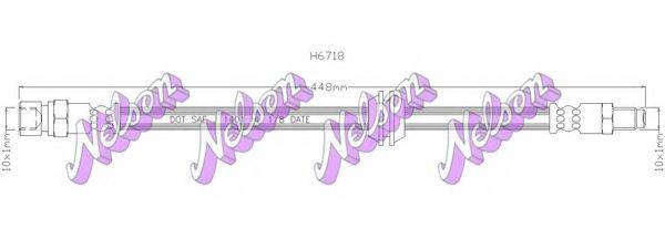 BROVEX-NELSON H6718 Гальмівний шланг