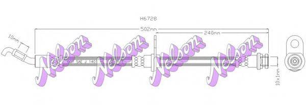 BROVEX-NELSON H6728 Гальмівний шланг