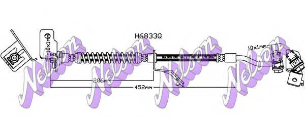 BROVEX-NELSON H6833Q Гальмівний шланг