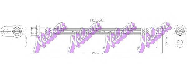 BROVEX-NELSON H6860 Гальмівний шланг