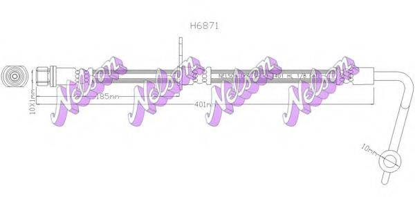 BROVEX-NELSON H6871 Гальмівний шланг