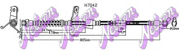 BROVEX-NELSON H7042 Гальмівний шланг