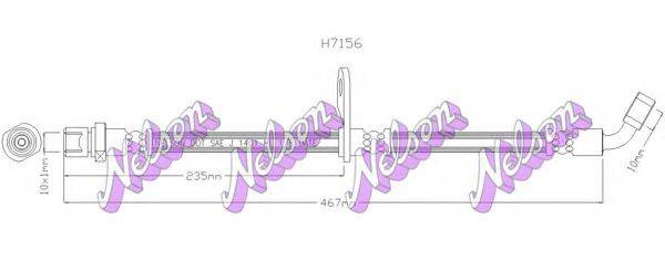 BROVEX-NELSON H7156 Гальмівний шланг