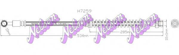 BROVEX-NELSON H7259 Гальмівний шланг
