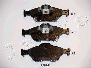 JAPKO 50238 Комплект гальмівних колодок, дискове гальмо
