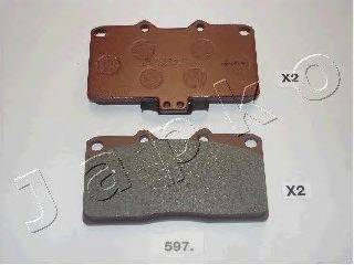 JAPKO 50597 Комплект гальмівних колодок, дискове гальмо