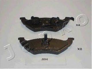 JAPKO 51994 Комплект гальмівних колодок, дискове гальмо