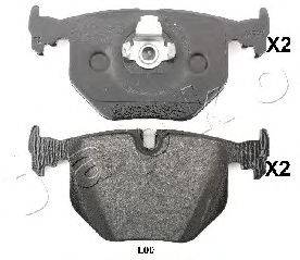 JAPKO 51L00 Комплект гальмівних колодок, дискове гальмо