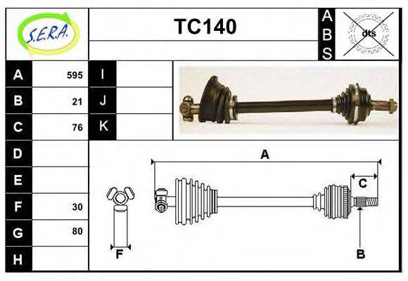 SERA TC140 Приводний вал