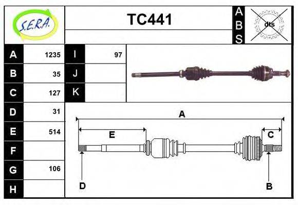 SERA TC441 Приводний вал